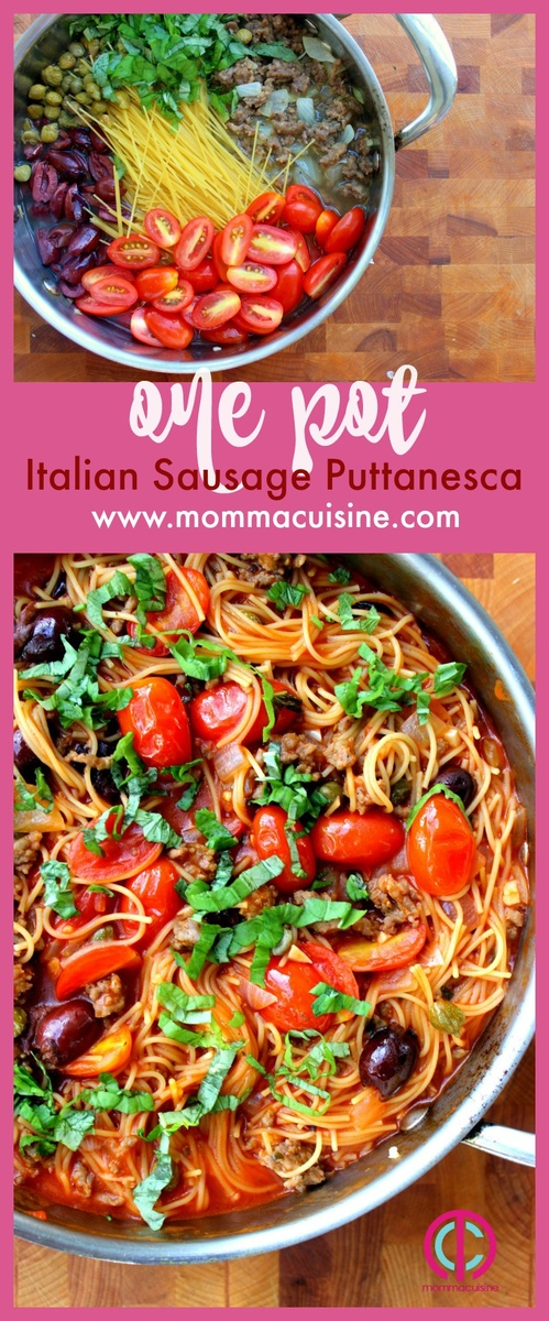 One Pot Italian Sausage Puttanesca - Recipes