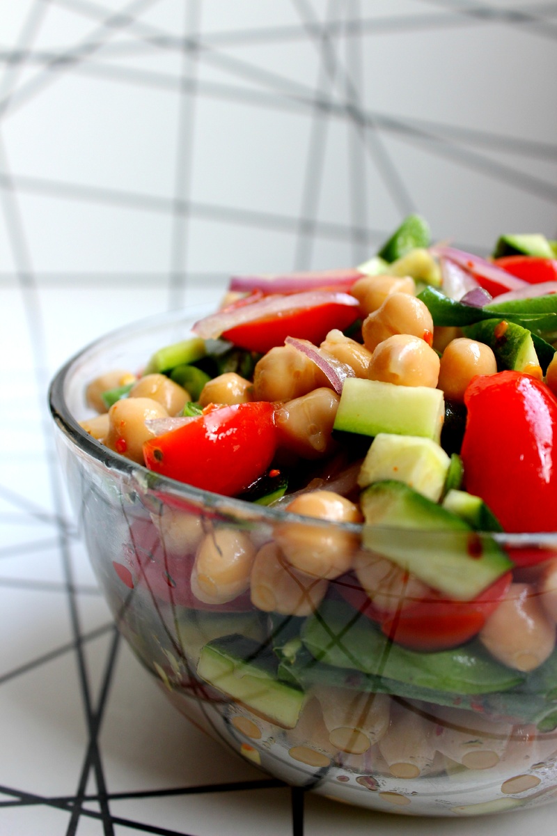 Garbanzo Bean Salad with Chili Lime Vinaigrette - Recipes